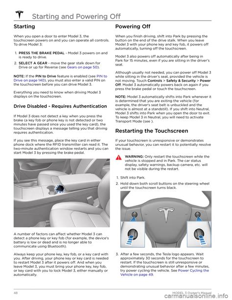 Display Tesla Model 3 2021 Owner´s Manual 248 Pages