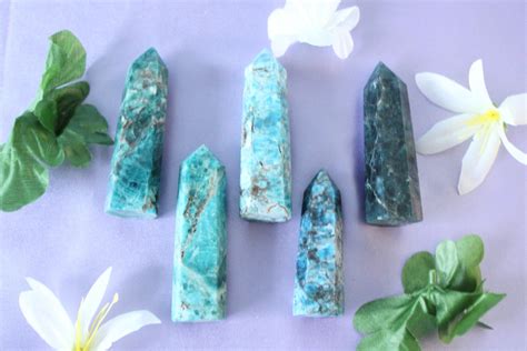 Blue Apatite Crystal Point | Blue apatite crystal, Blue apatite, Apatite