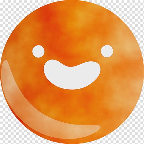 Circle Font Meter Orange S A Emoji Watercolor Paint Wet Ink