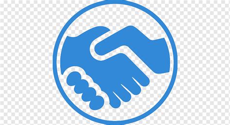 Computer Icons Handshake Shake Your Hands Blue Text Trademark Png