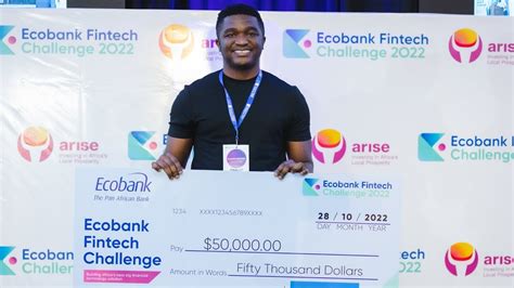 The Ecobank Fintech Challenge Winner Michael Oluwole Touch And