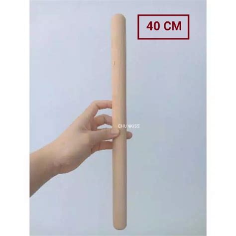 Jual ROLLING PIN KAYU UKURAN 40 CM PANJANG Shopee Indonesia