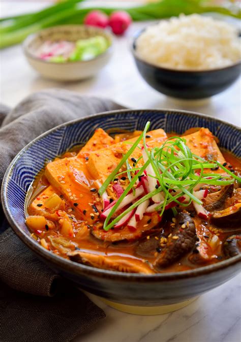 Vegan Kimchi Stew | Cilantro and Citronella