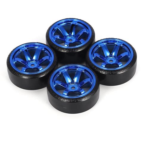 Pcs Hard Plastic Rc Flat Drift Tire Rims For Traxxas Hsp Tamiya Hpi On