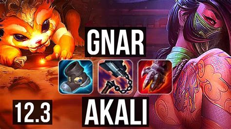 Gnar Vs Akali Top 6 Solo Kills 700 Games Rank 9 Gnar 800k