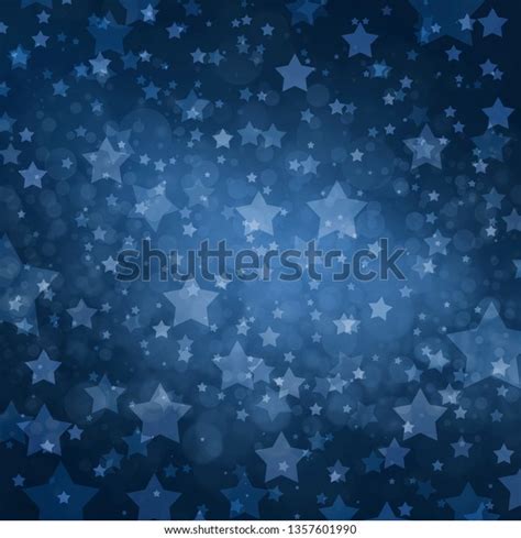 White Stars On Dark Navy Blue Stock Illustration 1357601990 | Shutterstock