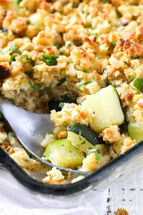 Zucchini Casserole With Stuffing {perfect Side Or Main The Shortcut Kitchen