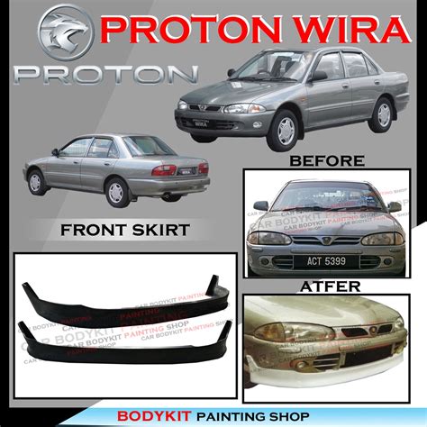 Ppoton Wira Satria Putra Standard Bumper Mivec Style Front Skirt Skirt