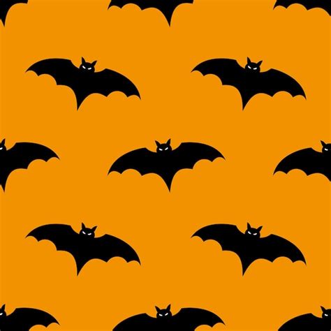 Premium Vector Halloween Bats Seamless Pattern