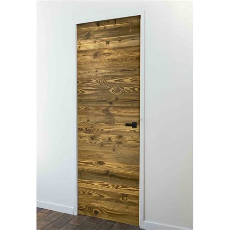 STICK DOOR EPURE Vieux Bois Marron Beige Largeur 730