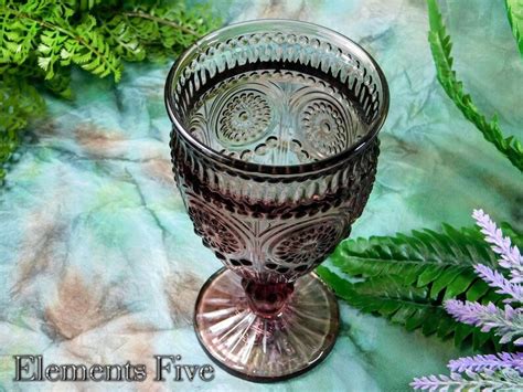 Pink Chalice Dark Pink Glass Chalice Vintage Raspberry Pink Art Glass Cup Vintage Dark Pink