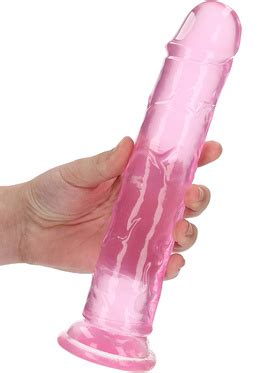 Realrock Crystal Clear Straight Realistic Dildo Cm Rosa