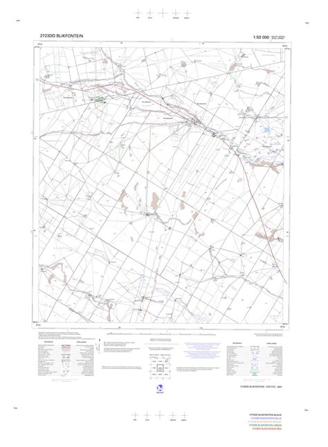 2723dd Blikfontein Map By Chief Directorate National Geo Spatial