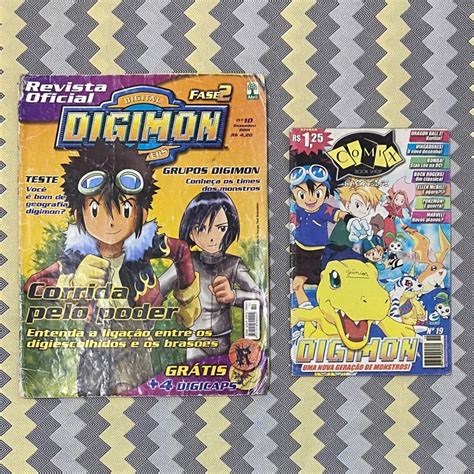 REVISTA DIGIMON DUAS UNIDADES REVISTA OFICIAL INFANCIA Shopee