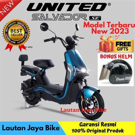 Jual Sepeda Listrik E BIKE UNITED SALVADOR SE New Garansi Resmi Pabrik