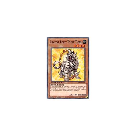 Crystal Beast Topaz Tiger SGX1 ENF06 Common Duelshop