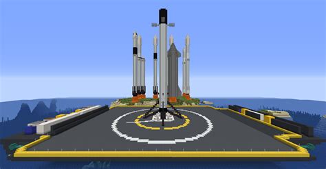 All Spacex Rockets 1165 Java Edition Minecraft Map