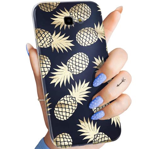 ETUI DO SAMSUNG GALAXY J4 PLUS 2018 WZORY ANANAS OWOCE EGZOTYCZNE