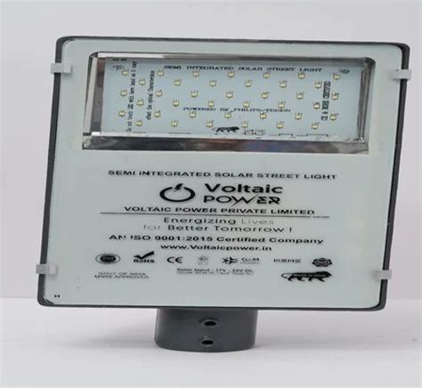 Cool White ISI CE And RoHS 12 Watt Voltaic Power Glass Model LED Street