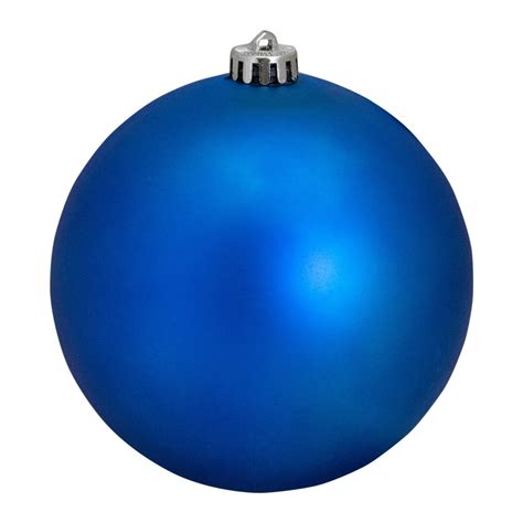 Northlight 6 Lavish Blue Shatterproof Matte Christmas Ball Ornament