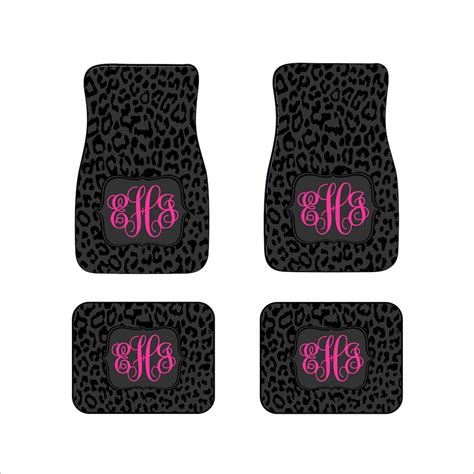 Custom Monogram Car Floor Mats Front Car Mats Matching Coaster ...