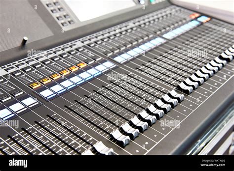 digital professional audio mixing console stock photo alamy