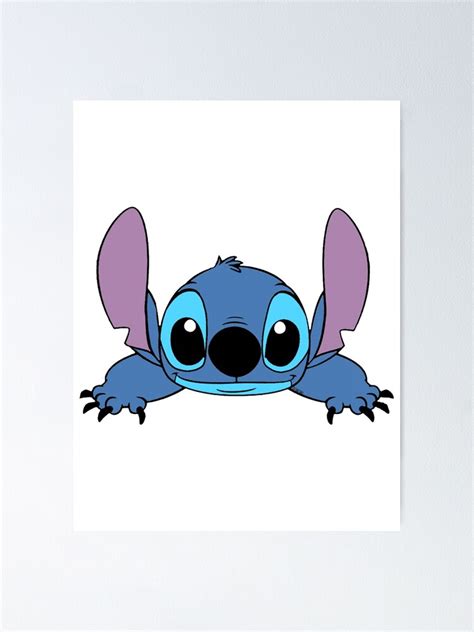 Lilo And Stitch Stitch Head Poster For Sale By Jakegoodwin Redbubble