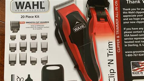 Unboxing Wahl Clipper Clip N Trim 2 In 1 Hair Cutting Clipper Trimmer