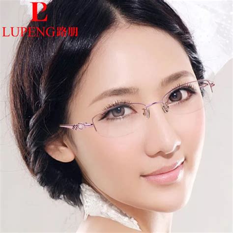 Ultra Light Glasses Box Women Myopia Titanium Eyeglasses Frame Glasses Frame Glasses Box 2208 In