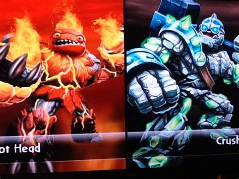 SKYLANDER GIANTS HOT HEAD Vs CRUSHER YouTube