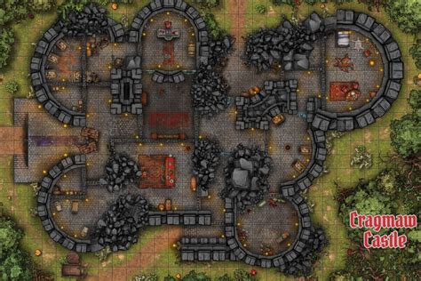 Cragmaw Castle (Day 20x30) [Lost Mine of Phandelver] | Inkarnate