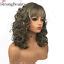 Strongbeauty Women S Long Curly Highlights Wigs Synthetic Wig Full