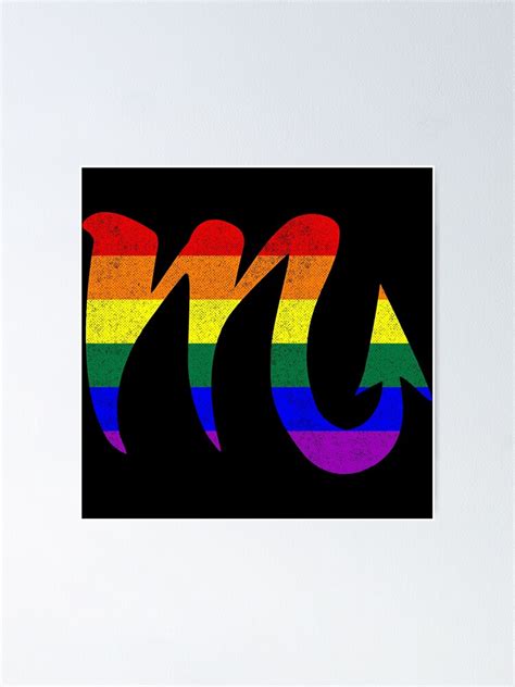 Lgbtq Gay Pride Flag Scorpio Zodiac Sign Poster For Sale By Valador