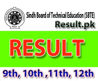 Sindh Board Of Technical Education Karachi Result Sbte Results Online