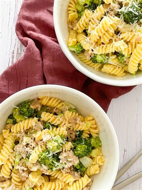 One Pot Sausage Broccoli Pasta Italian Kitchen Confessions