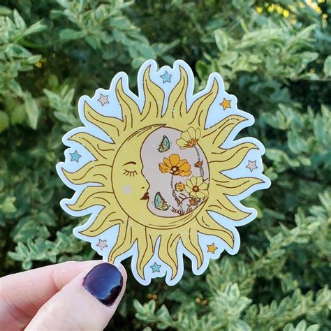 Sun Stickers Etsy