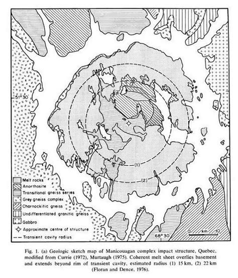 MANICOUAGAN IMPACT STRUCTURE – MORPHOLOGY – Crater Explorer