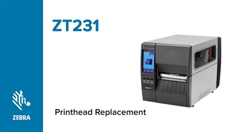 How To Replace The Printhead On A ZT231 Printer Zebra YouTube