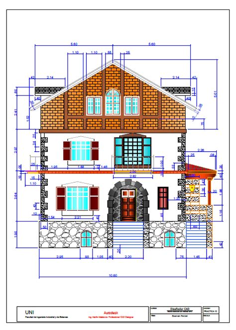 Planos De Casa En Autocad