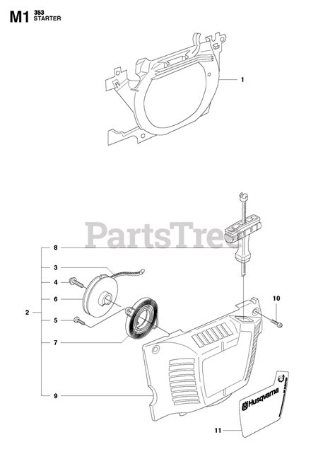 Husqvarna 353 Husqvarna Chainsaw Starter Parts Lookup With Diagrams Partstree