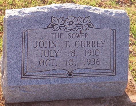 John Thomas Currey 1910 1936 Find A Grave Gedenkplek