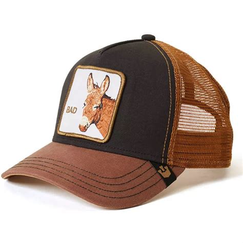 Goorin Bros Donkey Bad Ass Brown And Black Trucker Hat Caphunters