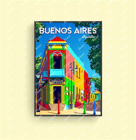 Buenos Aires Poster Argentina Poster Buenos Aires Travel Print