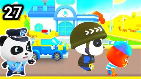 Baby Pandas Little Police Schoolbus Ship Baby Panda Sheriff Policeman