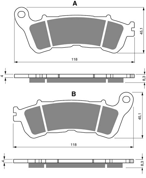 Brake Disc Pads Front L H Goldfren For Honda Nt V Deauville