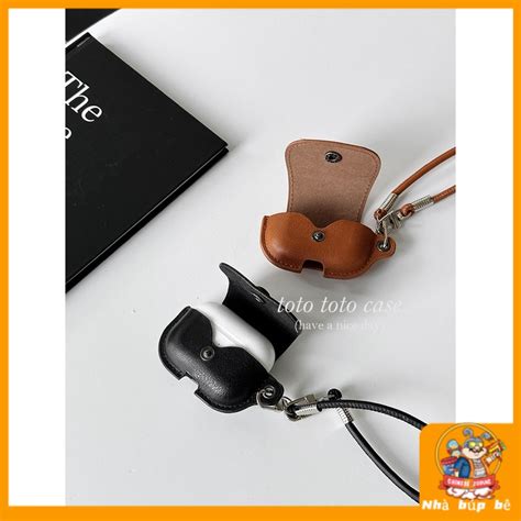 Vỏ Bảo Vệ Hộp Sạc Tai Nghe Airpods 1 2 3 Pro Bằng Da Phong Cách Retro Shopee Việt Nam