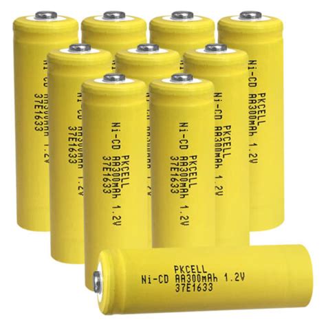 10x AA Battery 1 2v 300mAh Ni CD Rechargeable Batteries For Garden