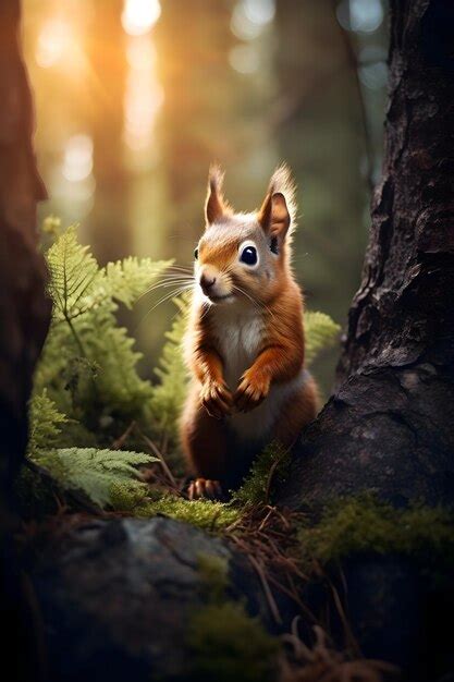 Premium Photo Squirrel In Wildlife Photography Forest