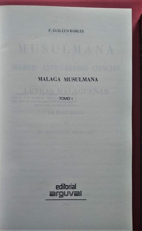 M Laga Musulmana Sucesos Antig Edades Ciencias Y Letras Malague As