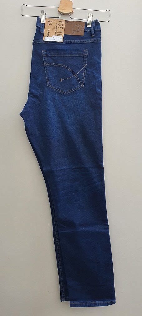 Men Jeans 1340 Ultra Xxl Stretch Blue Clothes Stocklots